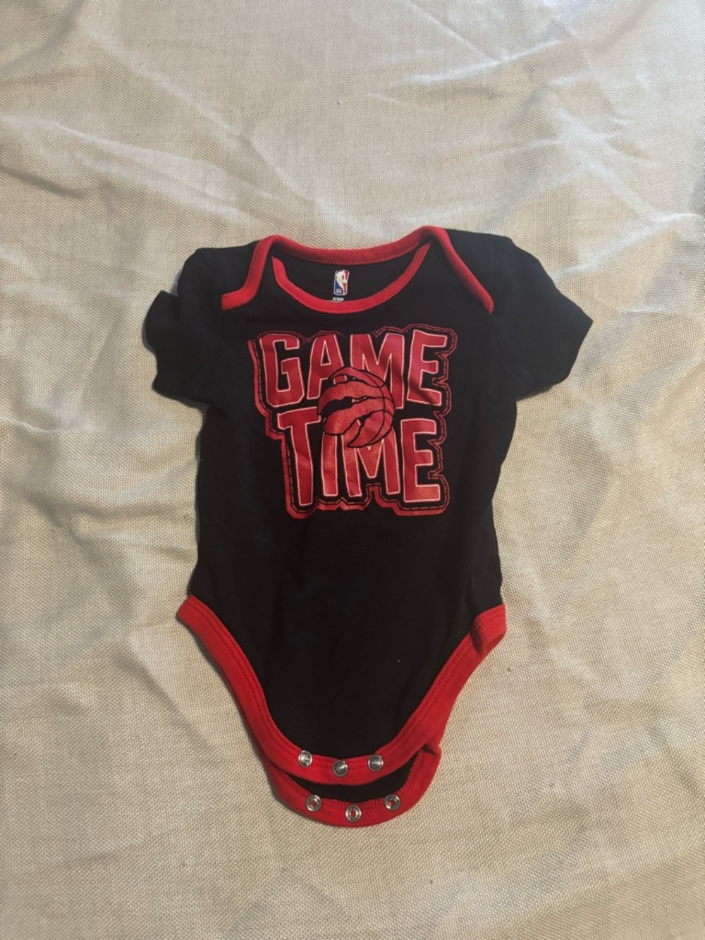 NBA Black & Red 'Game Time' Infant One-Piece Bodysuit